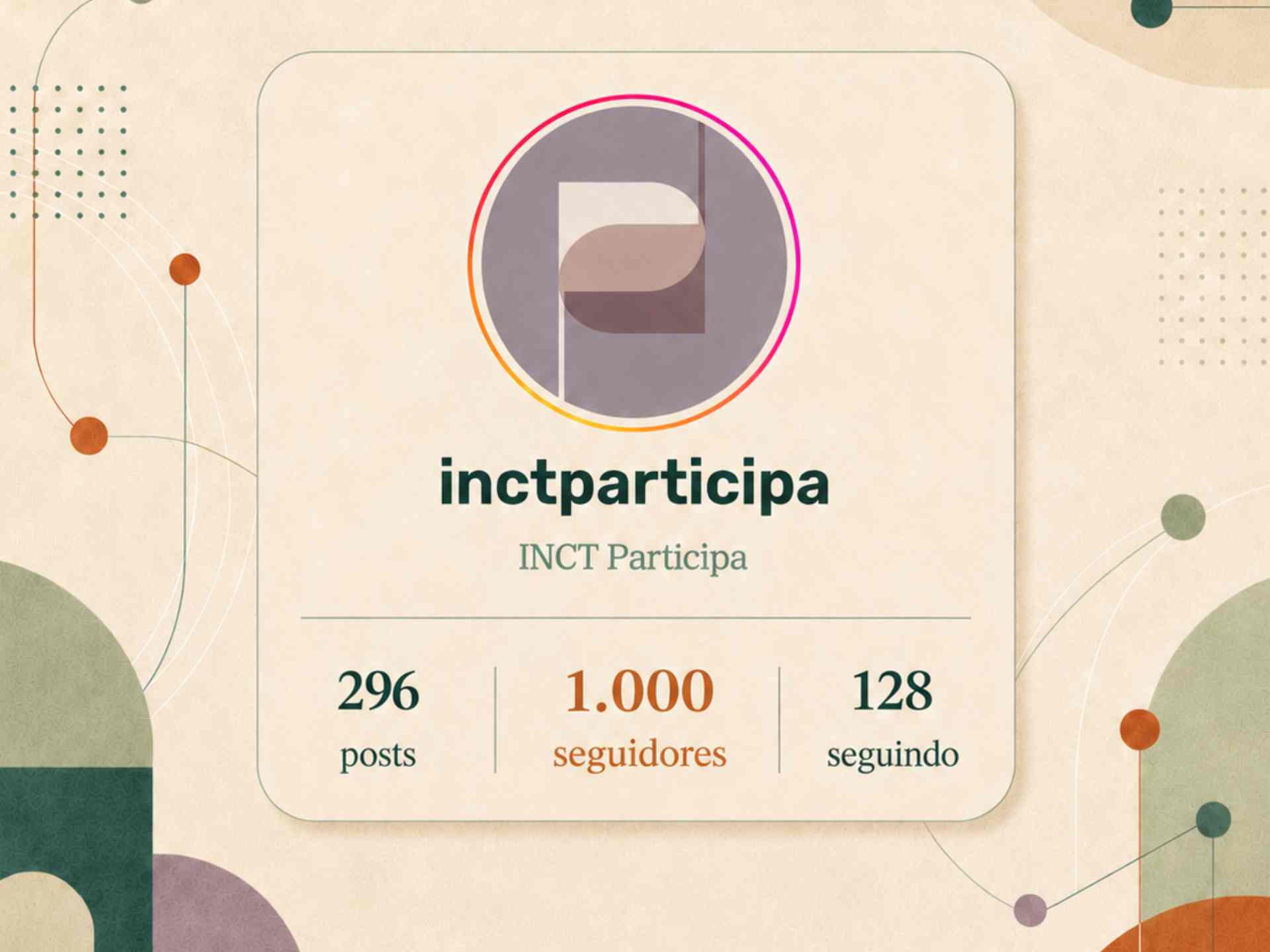 INCT Participa chega a mil seguidores no Instagram