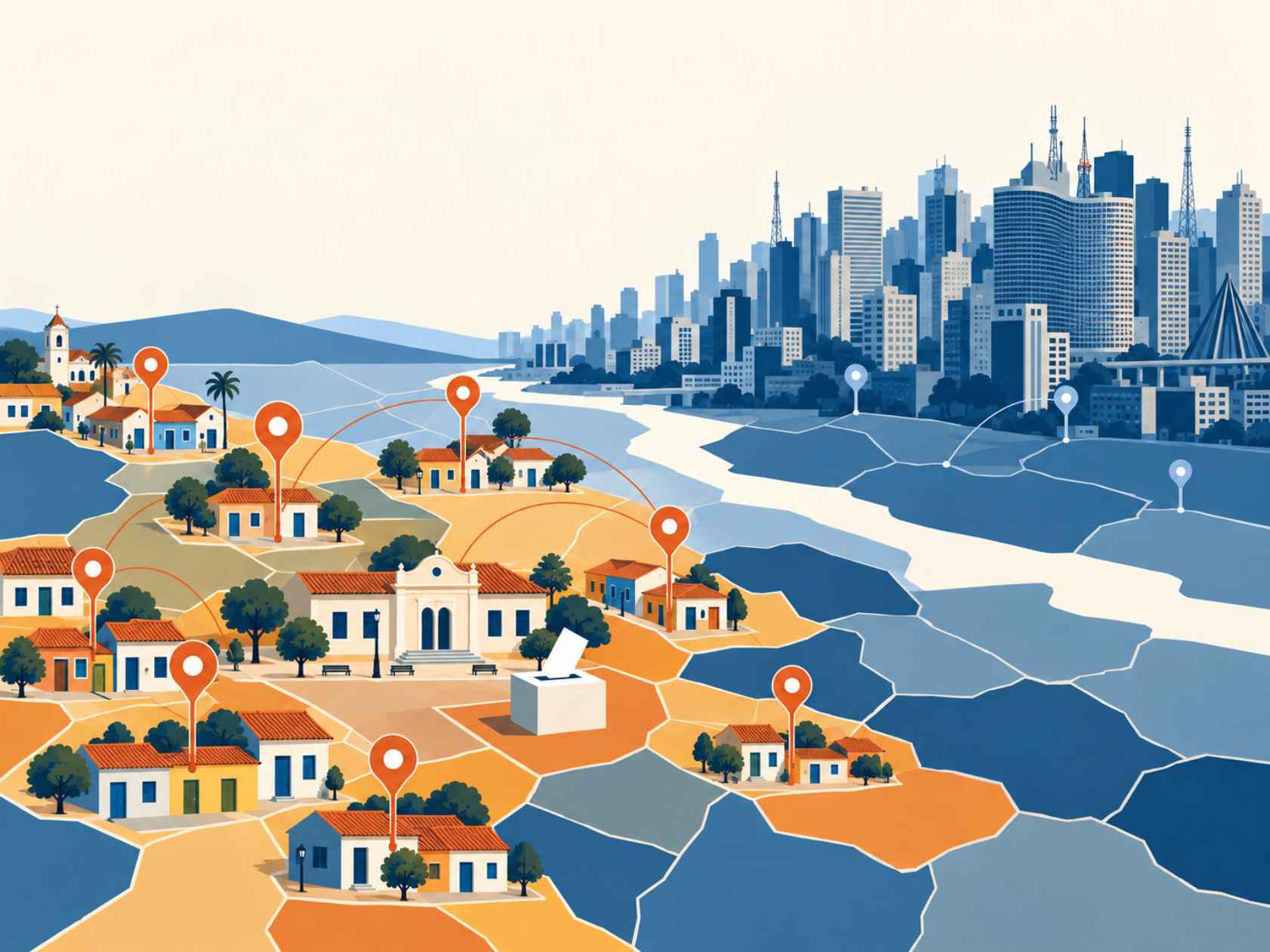 Participação partidário-eleitoral é maior em municípios pequenos e menos urbanizados, mostra novo índice do Observatório Participa